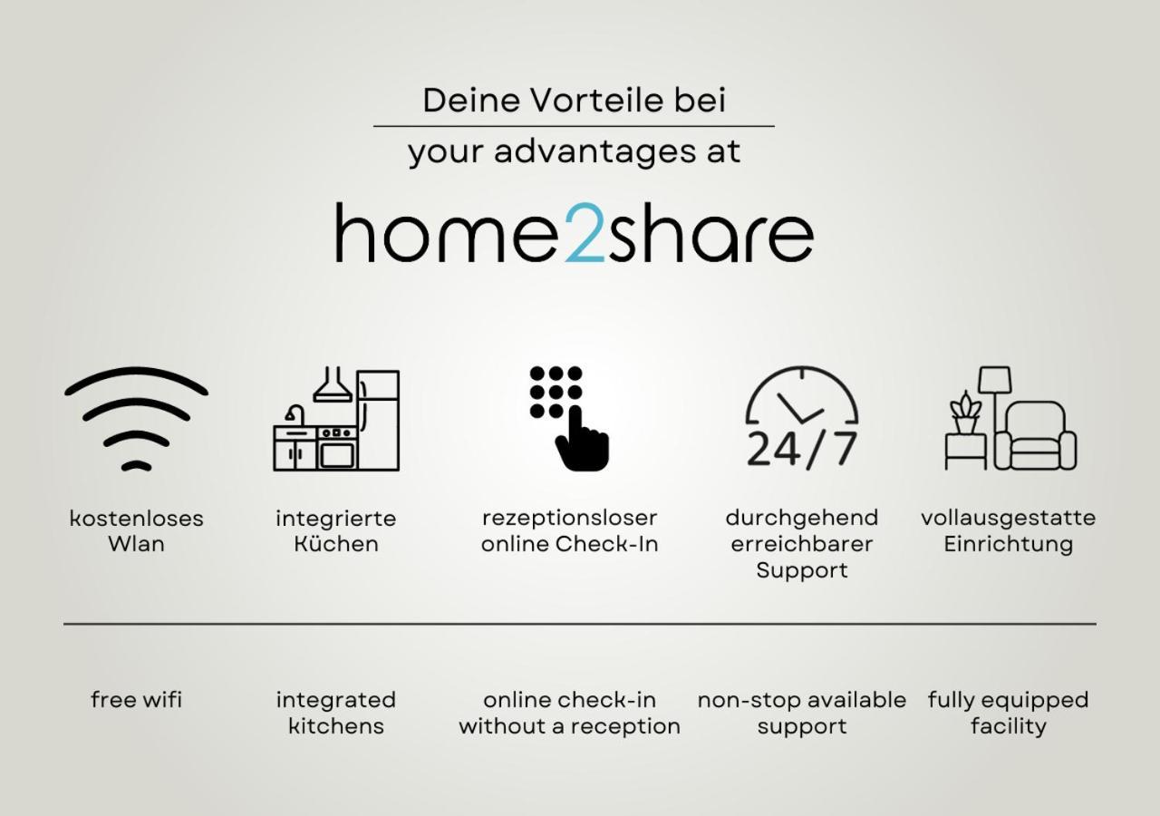 Stilvolle 3-Zimmer Apartments I Home2Share Lengerich Exterior foto